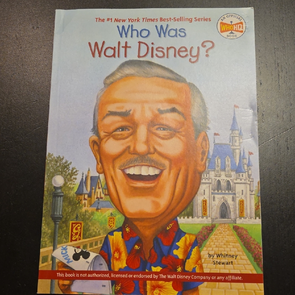 Who Was Walt Disney? Children's Illustrated Book